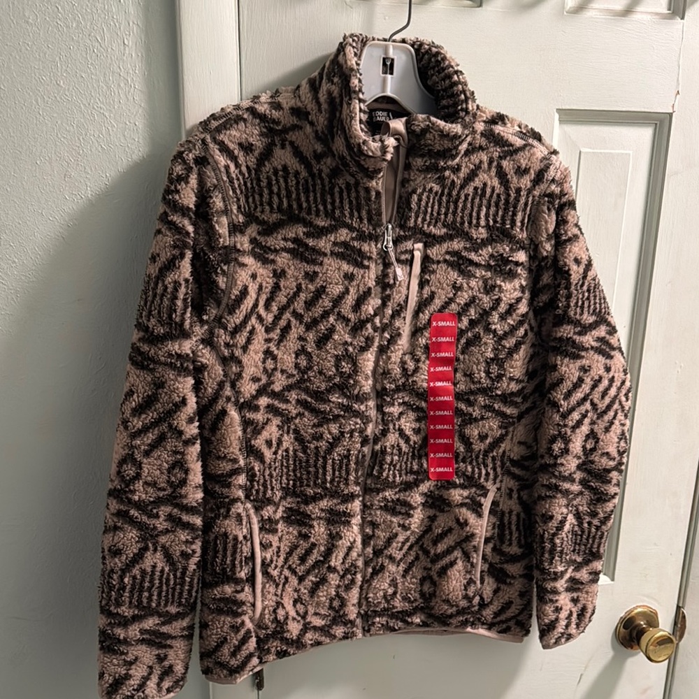 Patterned Fleece Jacket